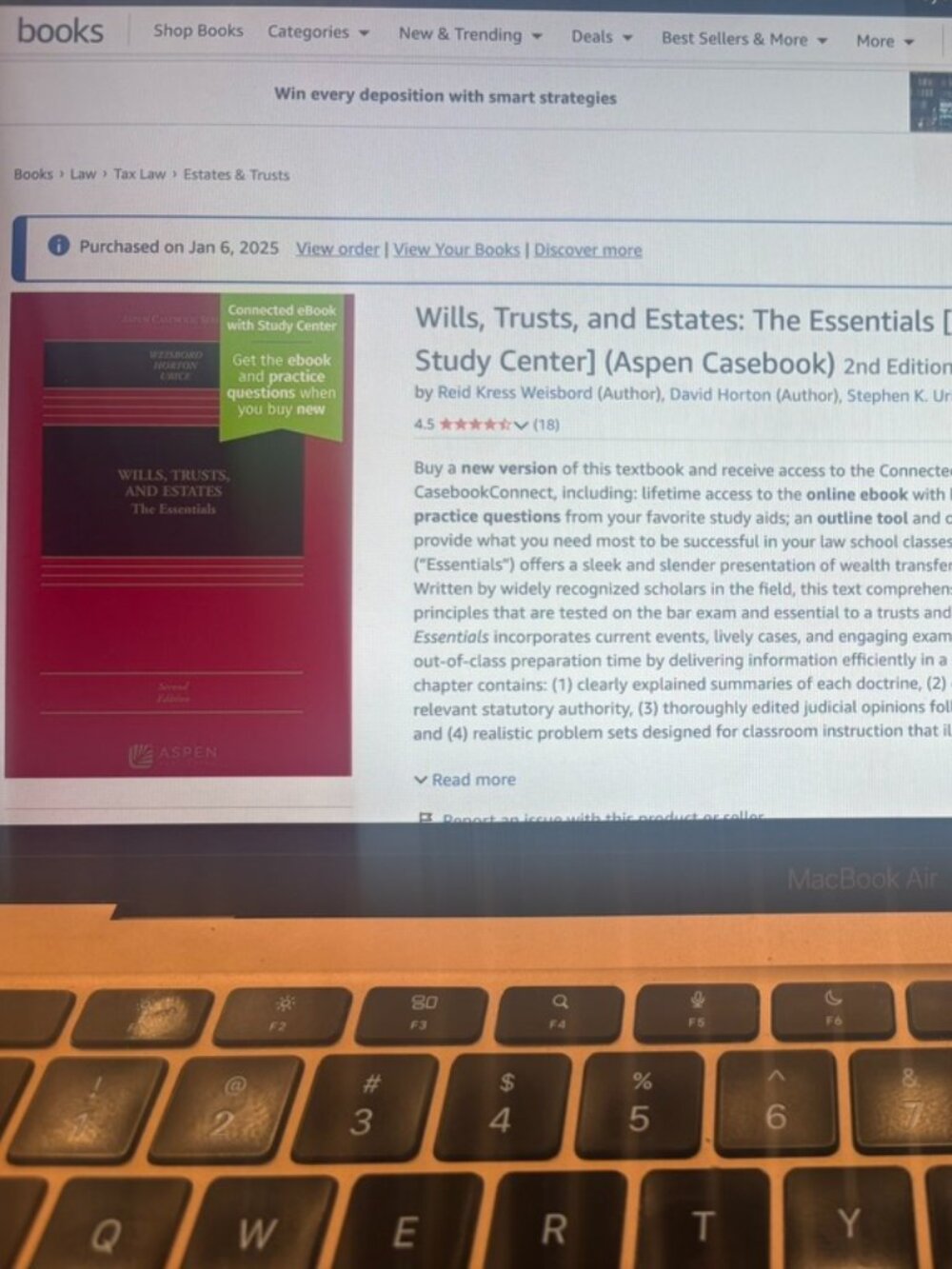 Law book wills, trusts and estates: the essentials Aspen